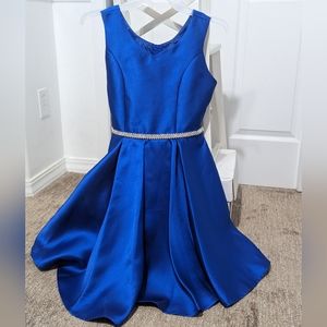 Girls Royal Blue cocktail formal size 12 dress